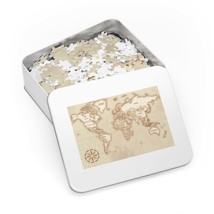Jigsaw Puzzle in Tin, World Map, Personalised/Non-Personalised, awd-1350, (30, 1 - £28.37 GBP+