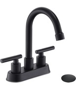 Yardmonet Black Bathroom Faucets, 2-Handle Bathroom Sink Faucet, 4-Inch - $61.87 CAD