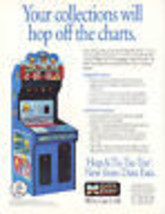 Hop A Tic Tac Toe Arcade Flyer Original Vintage Retro Art Unused - £15.45 GBP