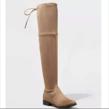 A New Day Sidney Microsuede Over the Knee Boots Taupe Beige Size 7.5 NWT... - £15.62 GBP