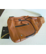 Men&#39;s &amp; Women&#39;s Leather Sling Bag Waterproof Crossbody Chest Shoulder - 002 - $39.95