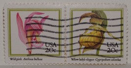 Vintage Stamps American America Usa States 20 Cent Orchids Flowers Stamp X1 B24 - £1.96 GBP