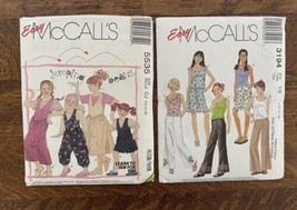 McCall&#39;s Easy Girl Sewing Patterns Sizes CS 12-14-16 &amp; CJ 10-12-14 #3194 #5535 - £11.58 GBP