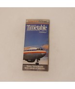 American Airlines Worldwide Timetable Effective August 1, 1992 - $143.46 MXN