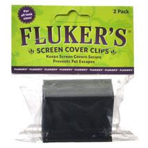 Flukers Screen Cover Clips for All Tank Sizes 2 count Flukers Screen Cov... - $14.55