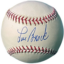 Lou Brock signed Official Rawlings Major League Baseball- COA (St. Louis Cardina - £87.88 GBP