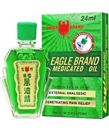 A DOZEN (12) EAGLE BRAND MEDICATED OIL 24ML (O.8 OZ)-Dau Xanh Con O Exp:... - $92.22 CAD