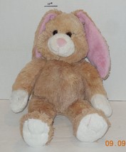 BAB 16&quot; Tan Pink Bunny Rabbit Easter Plush Stuffed Animal Toy Build A Bear - £11.58 GBP