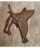 Vintage 1940s Celluloid Western Saddle and Boots Pin Brooch CowGirl Jewelry - £31.27 GBP