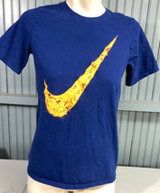 Nike Blue Yellow Swoosh Kids XL T-Shirt  - £11.02 GBP