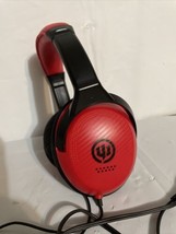Wicked Audio Reverb RED Full Size Adjustable Headphones. Fully Tested. - £7.78 GBP