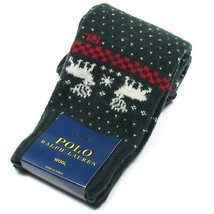 Polo Ralph Lauren Men&#39;s Wool Dress Socks Intarsia Moose Pattern Hunter 10-13 - £19.61 GBP