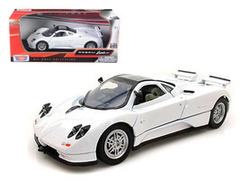 Pagani Zonda C12 White 1/24 Diecast Car Model by Motormax - $42.27