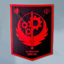 Fallout 4 76 New Vegas Brotherhood of Steel Faction Banner Flag Figure Art Print - £47.17 GBP