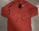 Nike Men Element Half-Zip Running Top Shirt CD8273-642 Burnt Orange NWT ... - $39.95