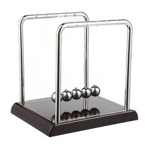 Newtons Cradle Pendulum Physics Desk Toy, Swinging Kinetic Balls For Office Deco - £22.69 GBP