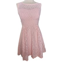 B Darlin Pink Lace Mini Cocktail Dress Size 1 - £19.55 GBP