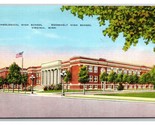 Roosevelt High School Virginia Minnesota MN UNP LInen Postcard Z2 - £3.07 GBP