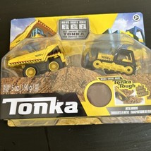 Tonka Metal Movers Front End Loader &amp; Mighty Dump Truck Tonka Metal Tough Dirt - £33.07 GBP