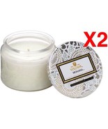 Voluspa MOKARA, Petite Embossed Glass Jar Candle 3.2 Ounce (Pack of 2) - $39.50