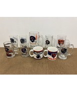 Chicago Bears Drinking Glass Lot mug stein ceramic coffee cup NFL Footba... - $19.99