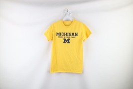 Vintage Womens Small Spell Out University of Michigan Track &amp; Field Camp T-Shirt - £19.32 GBP