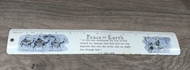 Peace On Earth Vintage John 4:9 #V6006 W/ Illustrations Metal Ruler - £7.49 GBP