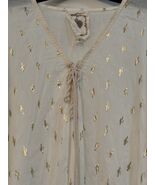 Z&amp;L Swim  Tassel Cactus Cream Swim Suit Coverup  V Neck Large - $67.04 CAD