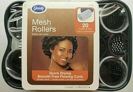 Goody Mesh Rollers 20 Rollers &amp; Pins Quick Drying Smooth Free Flowing Cu... - $18.66 CAD