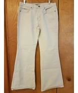 Vintage LEI Life Energy Intelligence Ivory Pants Jeans 90&#39;s Size 13 NWOT - £15.89 GBP