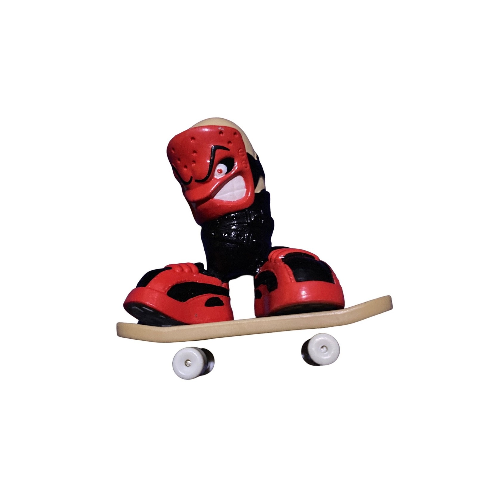 Tech Deck Dude Norman Red Hockey Mask Skate Crew and Board #23A - $32.79