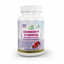 Cranberry, D-Mannose with Hibiscus Extract Capsules UTI Bladder Support Cystitis - £11.72 GBP