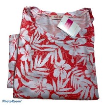 Fresh Produce Women’s S/S Hibiscus Scoop Neck T-Shirt.Poppy.Sz.L.NWT.MSR... - £36.09 GBP