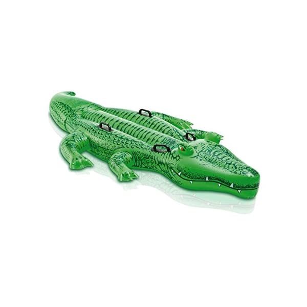 Intex Childrens Large Inflatable Ride On Alligator With Four Grab Handle... - $38.00