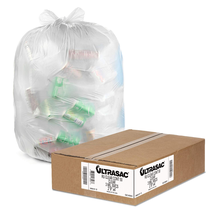 42 Gallon 3 MIL Thick Heavy Duty Clear Trash Bags - 33&quot; X 48&quot; - Pack of ... - €73,09 EUR