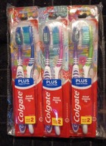3 Pks Colgate Plus Twin Pack Adult Brushes Medium (ZZ8) - £11.85 GBP