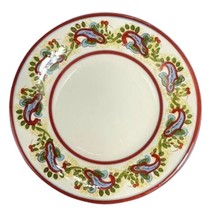 Pottery Barn Dinner Plate Bowl Sausalito Paisley 12.5 Pasta Cream Red Green - £6.57 GBP