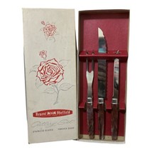 3 Piece Vintage Regent Sheffield Cutlery Set Stainless Steel Blades - £7.86 GBP