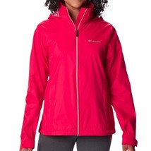 Columbia Sportswear Ladies Pink Lightweight WindbreakerJacket Hooded 155... - $37.60