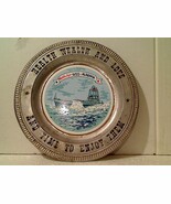 Vintage US Navy USS Alabama BB-60 Memorial Souvenir Ceramic Tile Set In ... - $34.19 CAD