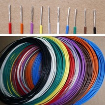 Multi-Strand PTFE Silver Plated Copper Wire Cable 14/16/18/19/20/22/24/26/30AWG - £3.18 GBP+