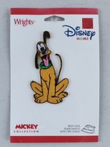 Wrights Disney Mickey Collection PLUTO Embroidered Iron On Patch Vtg NIP Sealed  - £12.60 GBP