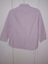 L.L. B EAN&#39;s Ladies 3/4-SLEEVE Lavender Cotton Button TOP-M REG.-BARELY WORN-NICE - £6.75 GBP