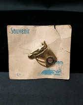 1940s 50s Souvenir Horse Pin Brooch State of Maine Original Card From Wo... - $258.12 MXN