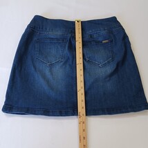 S.C. & Co. Denim Skort Women's Medium Cotton Blend Pull-On Stretch Mini Skirt image 8