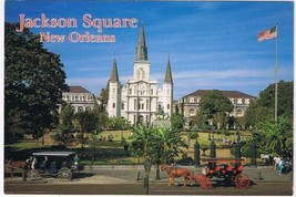Louisiana Postcard New Orleans Jackson Square St Louis Cathedral - £2.33 GBP