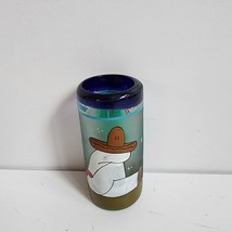 Shot Glass Mexico Cactus Hand Painted Sombrero 3.5&quot; Tall - £3.97 GBP