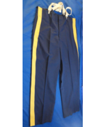 USGI ASU DRESS PANTS GOLD STRIPE BRAID ARMY NCO OFFICER SUSPENDER UNIFOR... - $35.26