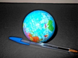 NEW World Globe Stress Ball Squeezer fun - $4.95