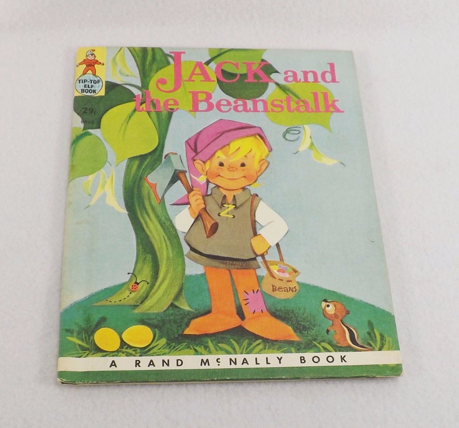 ADORABLE 1961 VINTAGE TIP TOP ELF BOOK JACK AND THE BEANSTALK 1ST EDITION VGC - $4.50